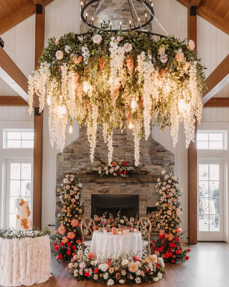 Flower chandelier lighting