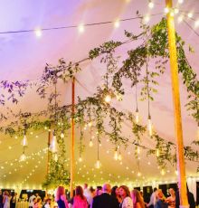 tent lighting wedding