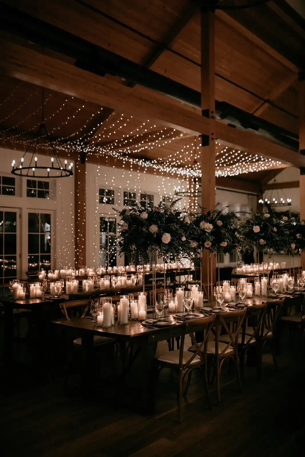 Wedding dining table lighting