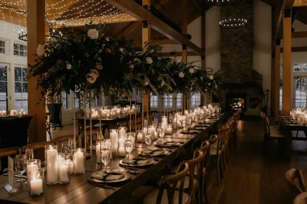 Wedding dining table lighting